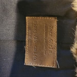 Zara faux fur vest